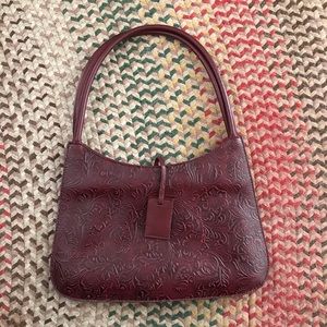 Vintage burgundy Victoria secrets shoulder bag